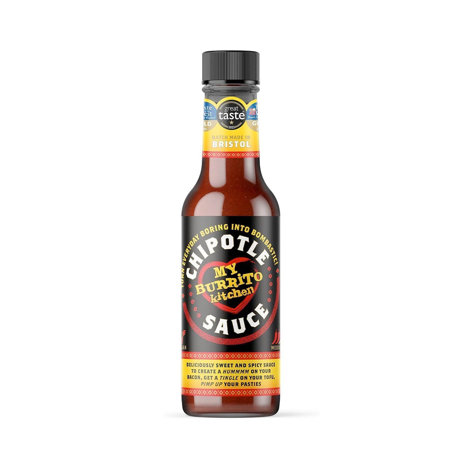 My Burrito Kitchen Chipotle Sauce (1 Bottle). Tangy Mexican Alternative to Buffalo Sauce