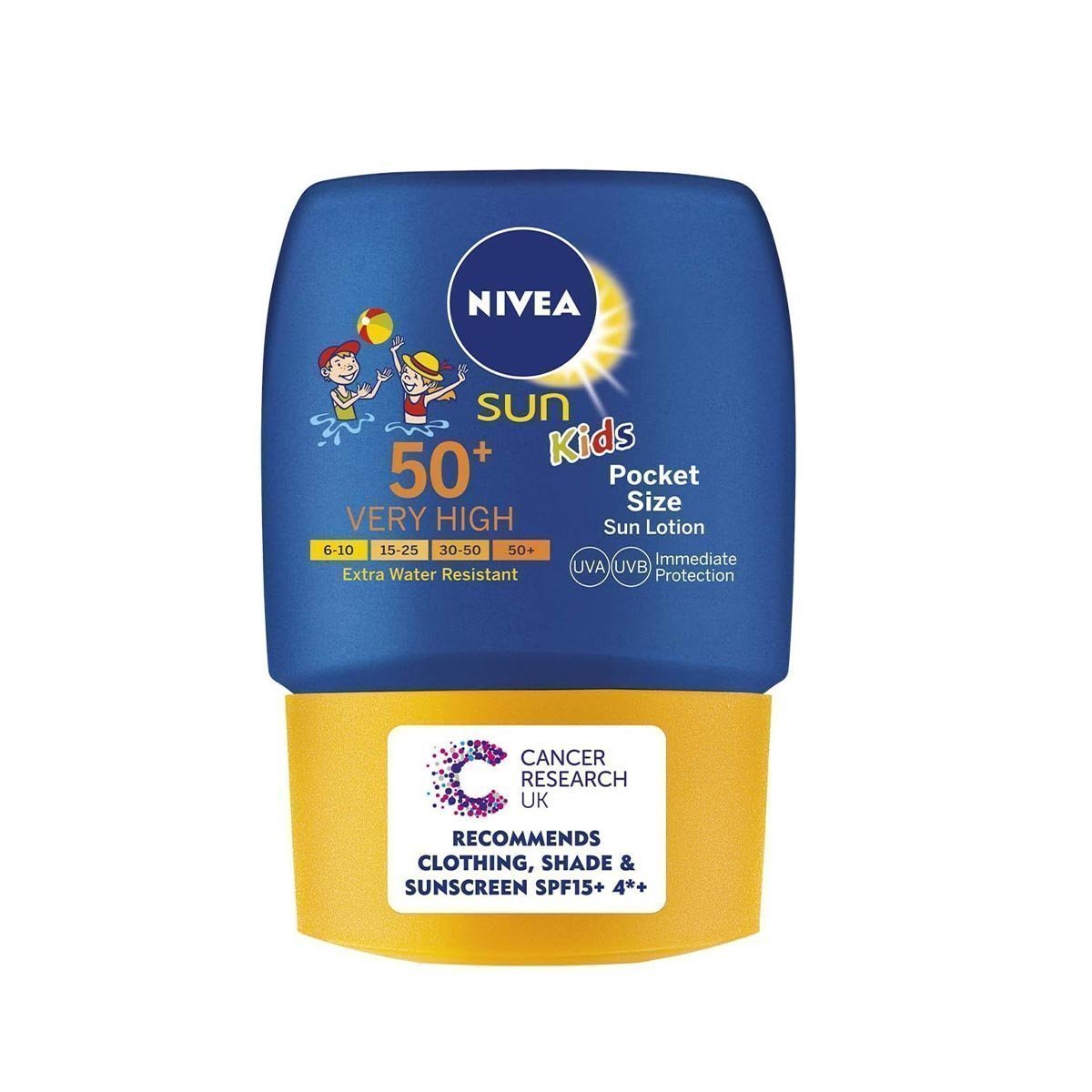 NIVEA SUN Kids Pocket Size Sun Lotion SPF 30 (50ml), Travel Size Suncream with SPF30, Children's Sunscreen