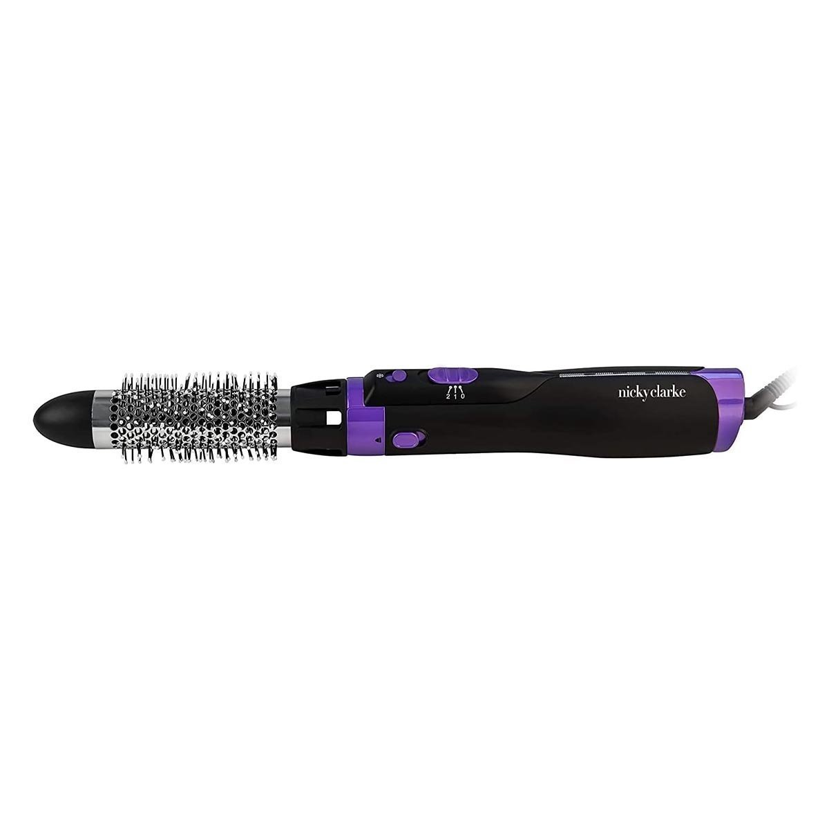 Nicky Clarke 1000W 4-in-1 Frizz Control Ionic Hot Air Brush Volumising Hair Styler, 2 Heat / Speeds & Cool Shot - NHA046 - Image 2