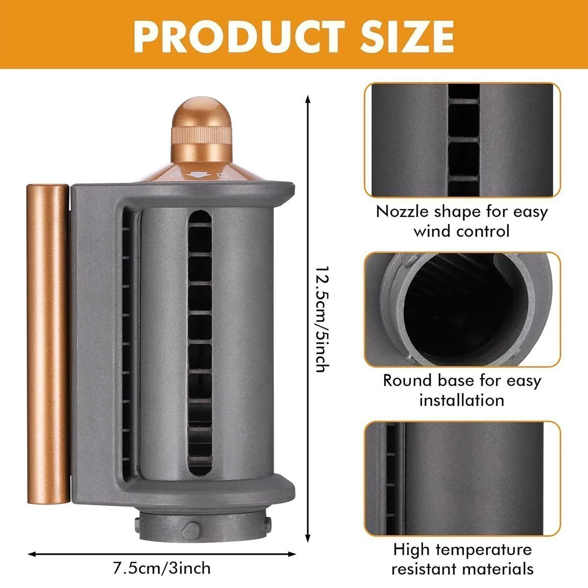 Hair Dryer for Dyson Hair Dryer Attachments with 2 Modes, Smoothing Dryer Accessories for Dyson Flyaway Attachment HS01 HS05 - Image 2