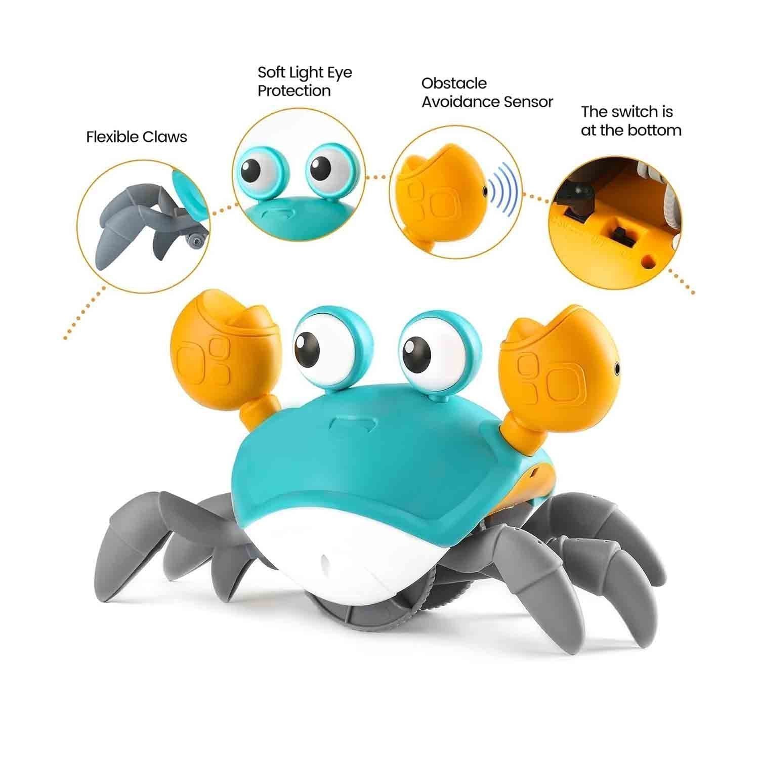 Crawling Crab Toy Crab Baby Toy 6-12 Month,Walking Dancing Crab Toy for 1-3 Year Old Boys Girls - Image 2