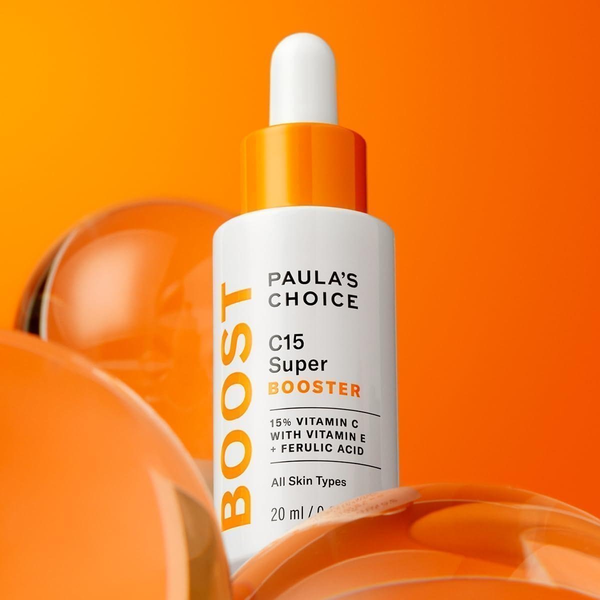 Paula's Choice C15 Super BOOSTER - Vitamin C Brightening Serum for Face - Anti Aging & Fades Brown Spots - with Vitamin E & Ferulic Acid - All Skin Types - 20 ml - Image 2
