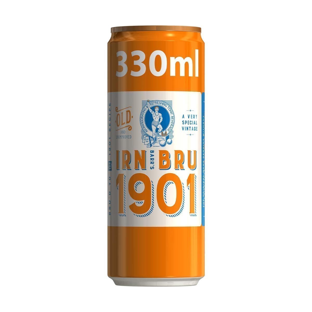 IRN-BRU 1901, 12 Pack A Very Special Vintage Recipe, No Caffeine, Full Sugar, Taste The First Ever IRN-BRU Recipe - 12 x 330ml Cans - Image 2