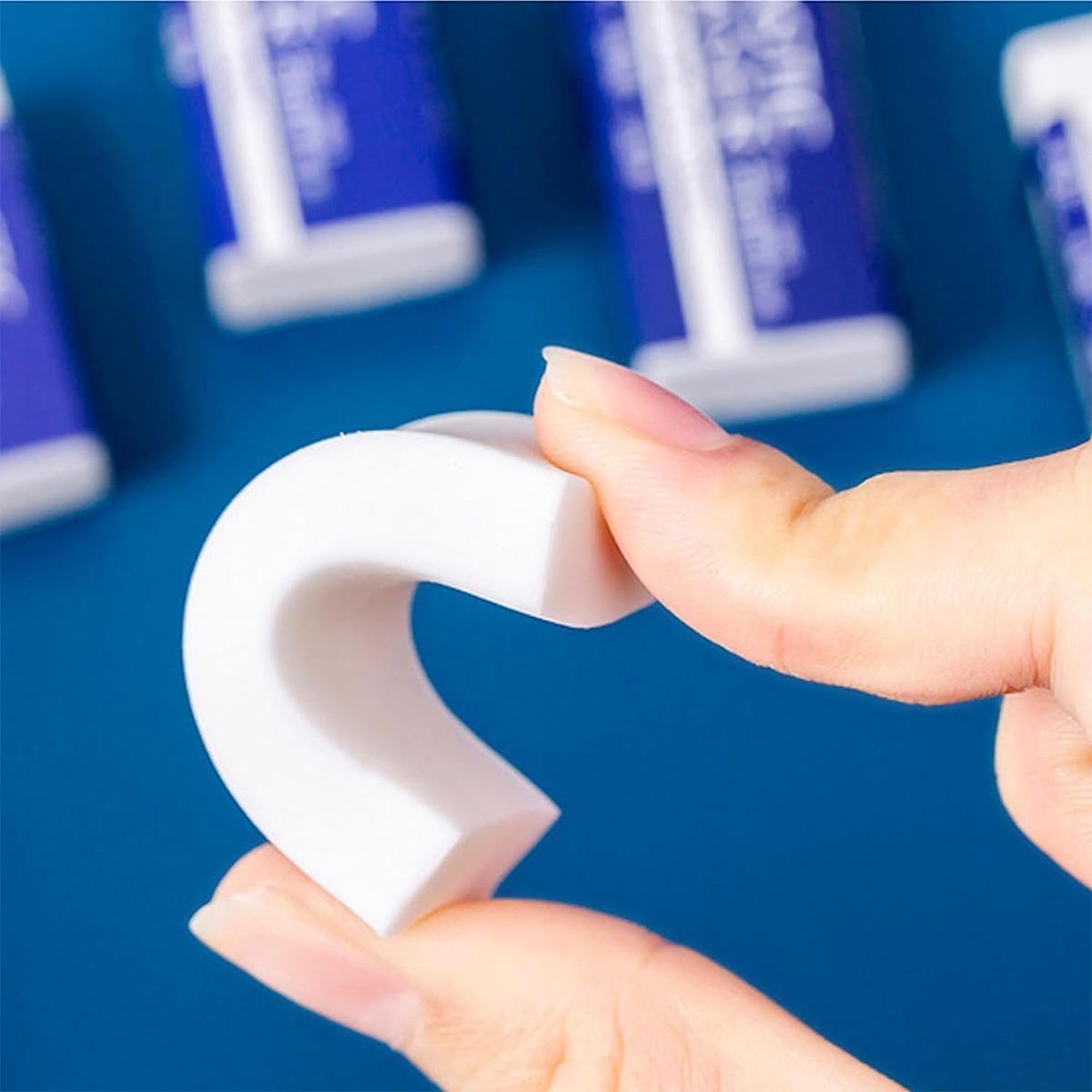 10 Pcs Eraser-White Erasers Multipack Rubbers Erasers for Kids on School, Office, Latex Free Plastic Rubber - Image 3