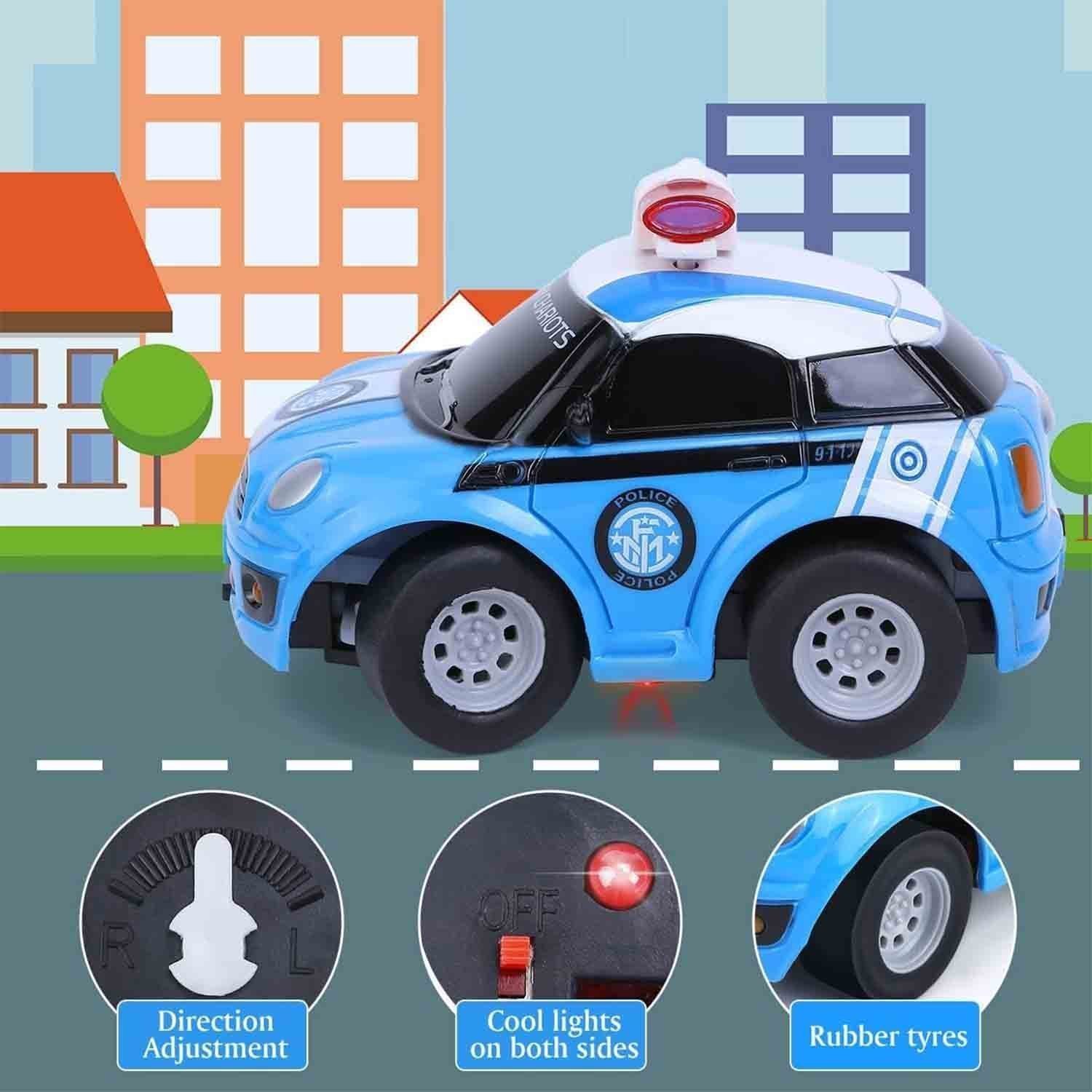 COYYERC Remote Control Cars, Mini RC Police Car Toy for 2 3 4 5 6 Year Old Boys Girls, Remote Control Toy Vehicles with Light for Kids Birthday Gifts - Image 3