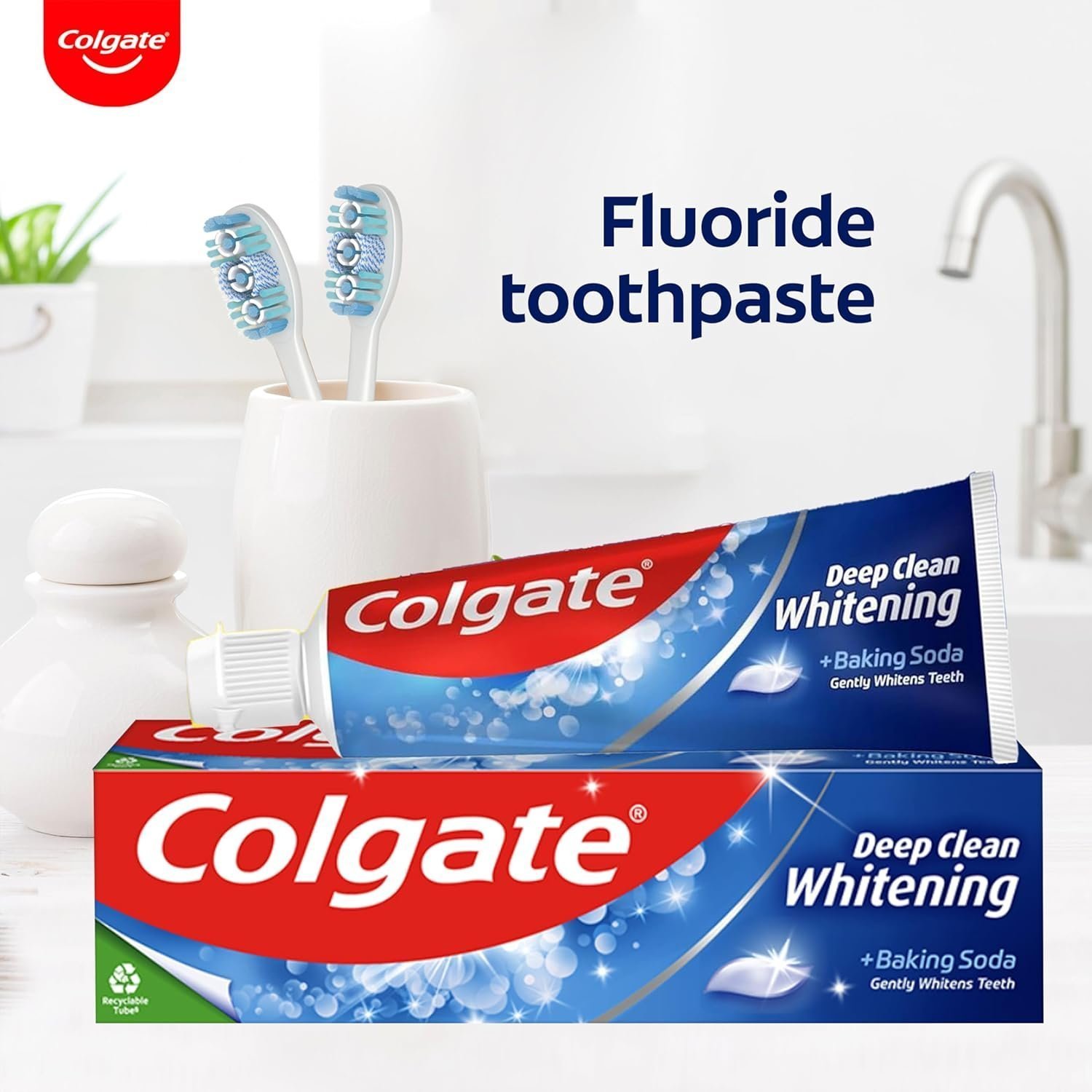 Colgate Deep Clean Whitening Toothpaste, 3 x 75 ml - Image 2