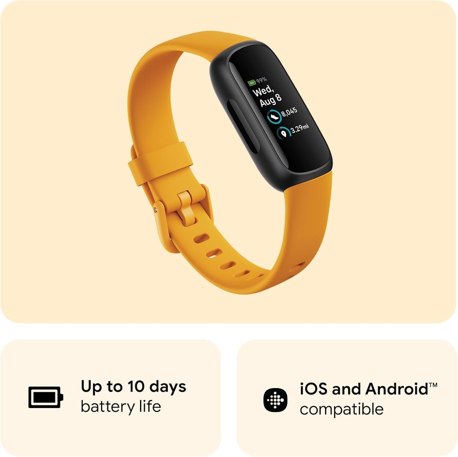 Google Fitbit Inspire 3 Activity Tracker with 6-months Premium Membership Included, up to 10 days battery life and Daily Readiness Score - Image 2