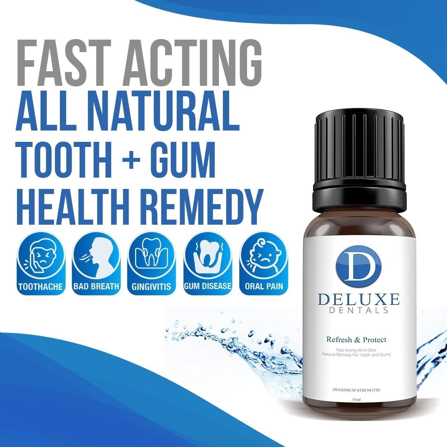 Deluxe Dentals Gum Health Treatment for Adults - Clove Oil for Toothache - 15ml - Image 2
