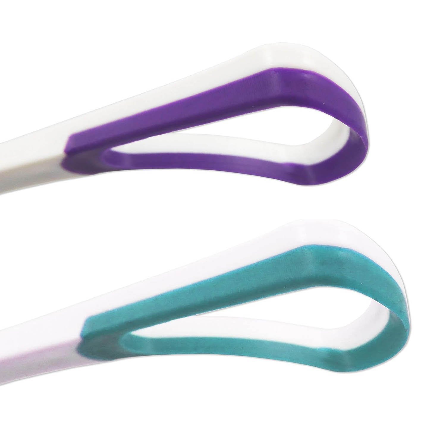 4 Tongue Scraper Cleaner ~ Soft & Gentle Silicone Head (1 of Each Colour) - Image 2