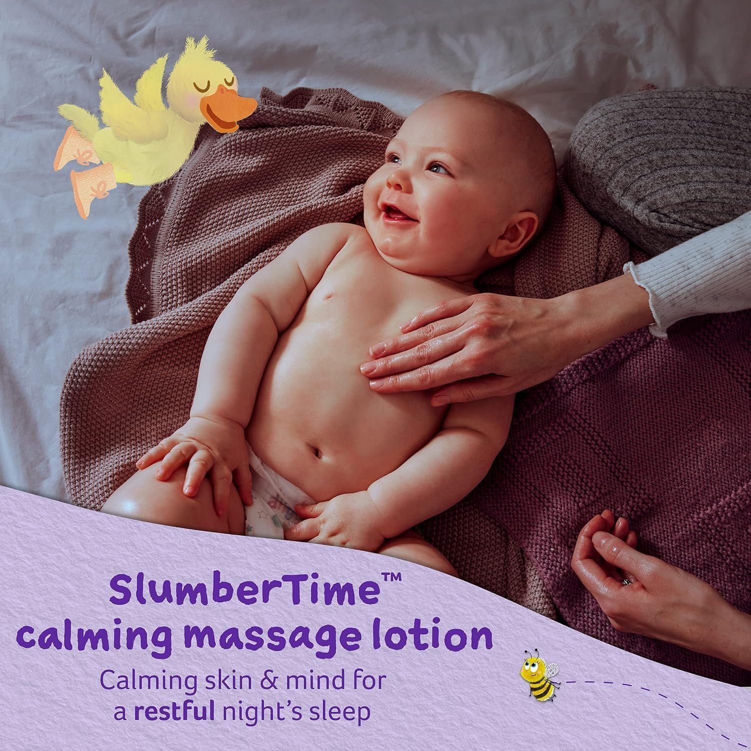 Childs Farm Slumber Time Sleep Calming Massage Lotion Lavender and Moon Milk 150 ml - Image 2