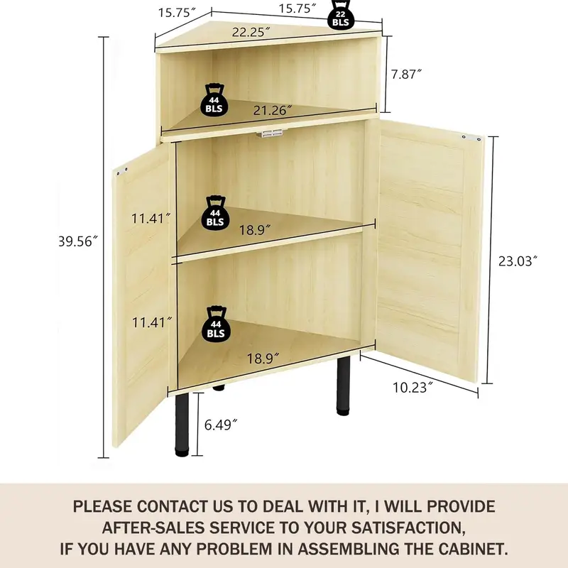 Lamerge Multi-Functional 4-Level Corner Cabinets - Image 2