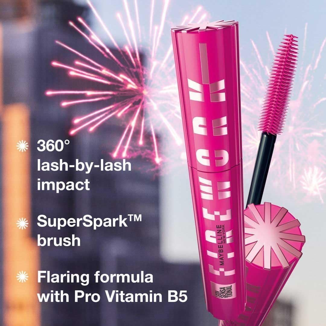 Maybelline New York, Sensational Firework Volumising Mascara, 360° Lash by Lash Impact - Image 3