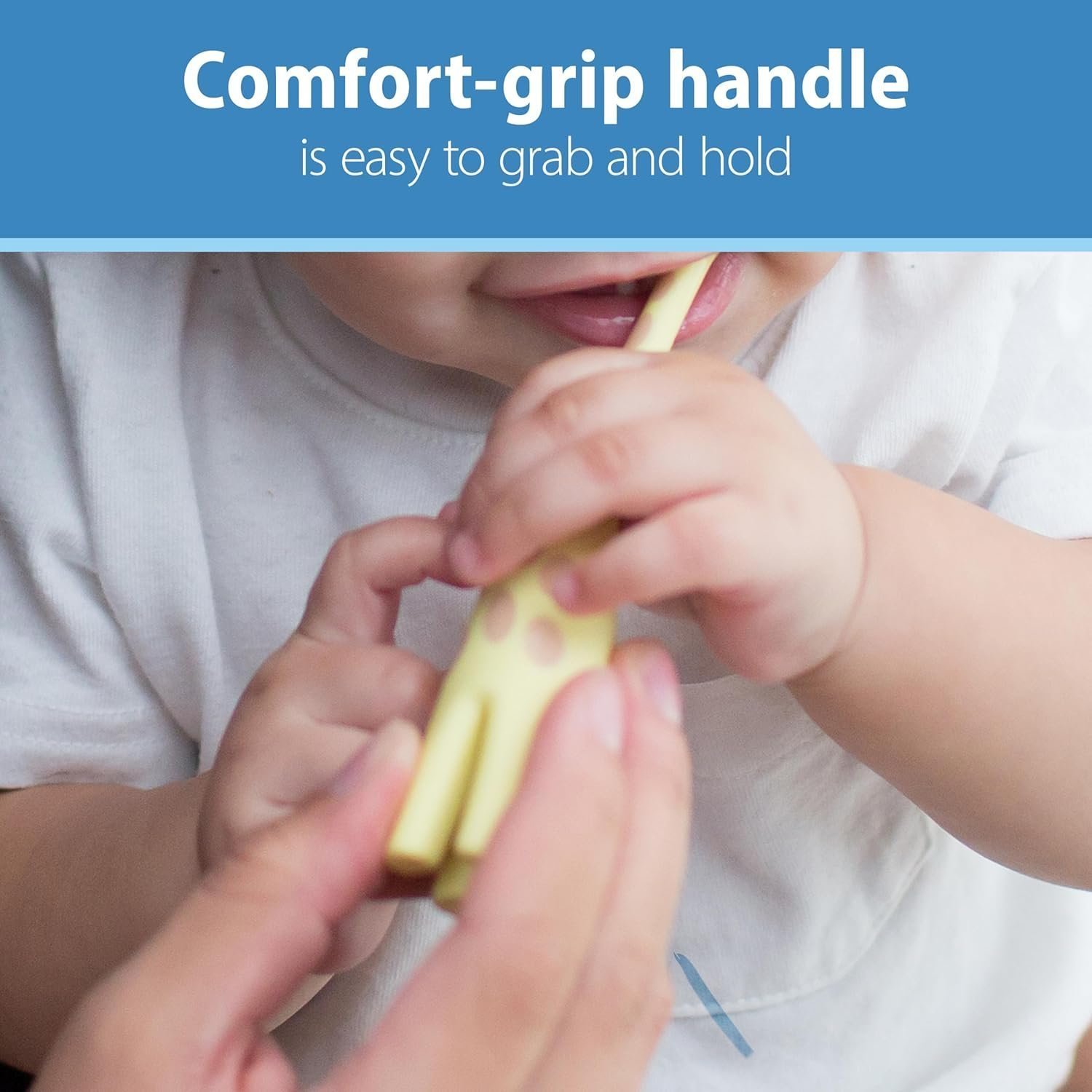 Dr. Brown's Infant-to-Toddler Training Toothbrush, Giraffe, 0-3 years - Image 3