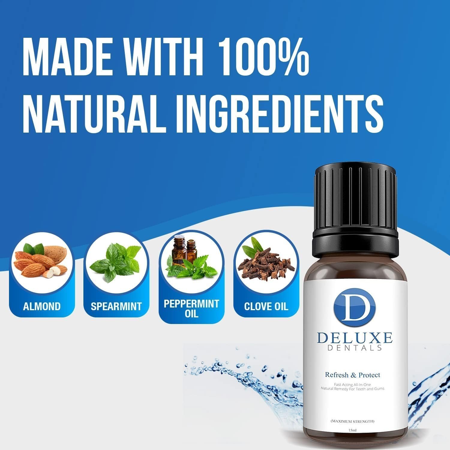 Deluxe Dentals Gum Health Treatment for Adults - Clove Oil for Toothache - 15ml - Image 4