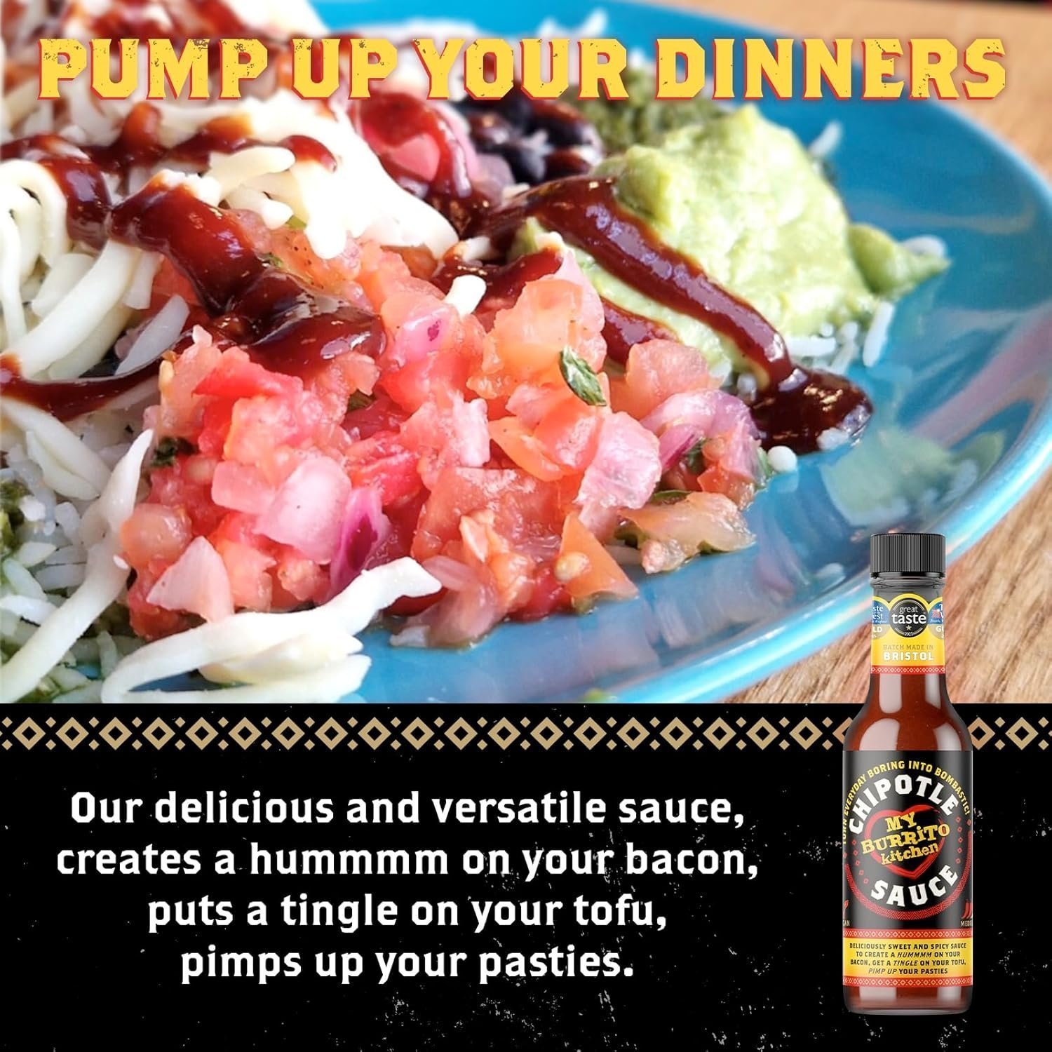 My Burrito Kitchen Chipotle Sauce (1 Bottle). Tangy Mexican Alternative to Buffalo Sauce - Image 4