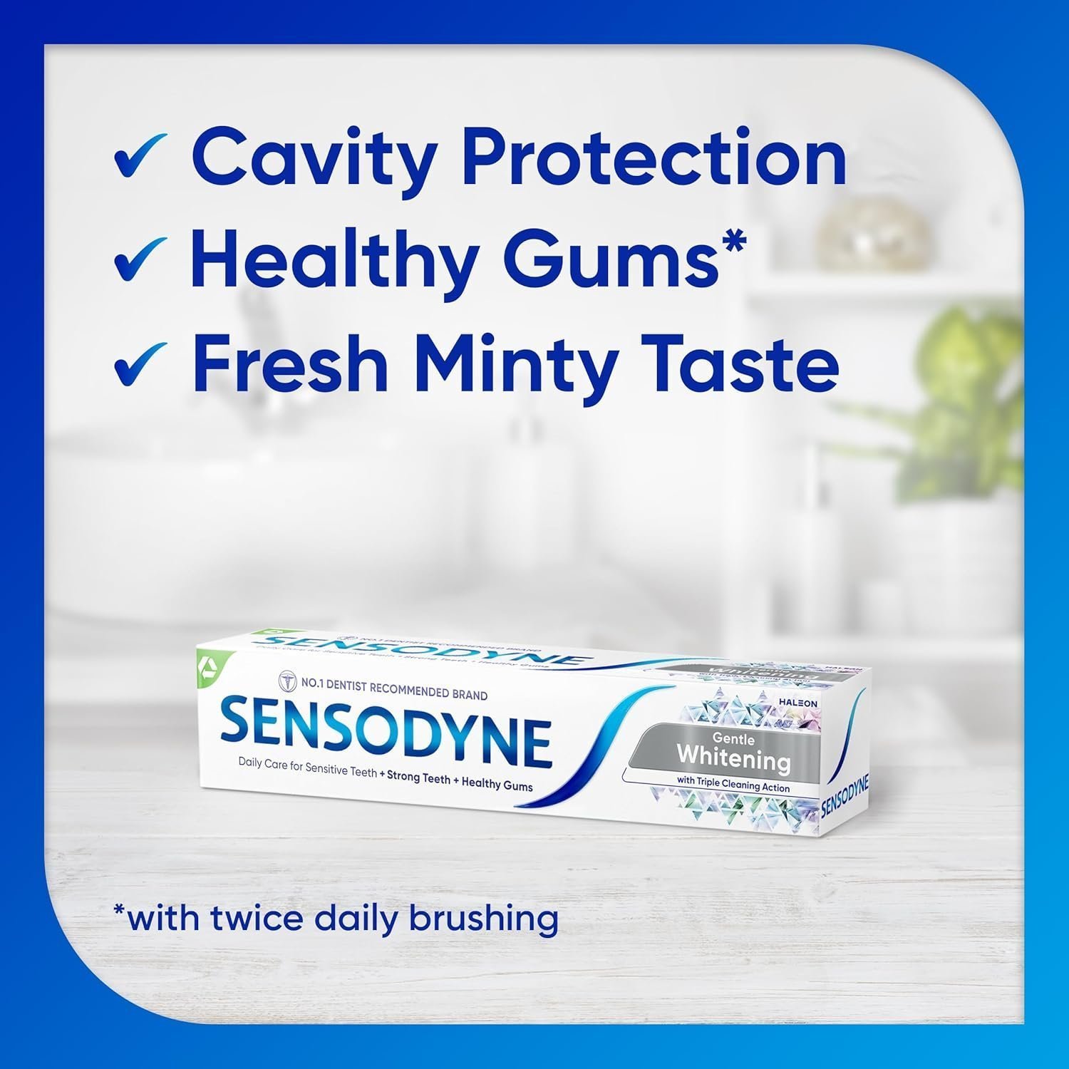 Sensodyne Toothpaste Daily Care, Gentle Teeth Whitening Toothpaste for Everyday Care, 75ml - Image 4