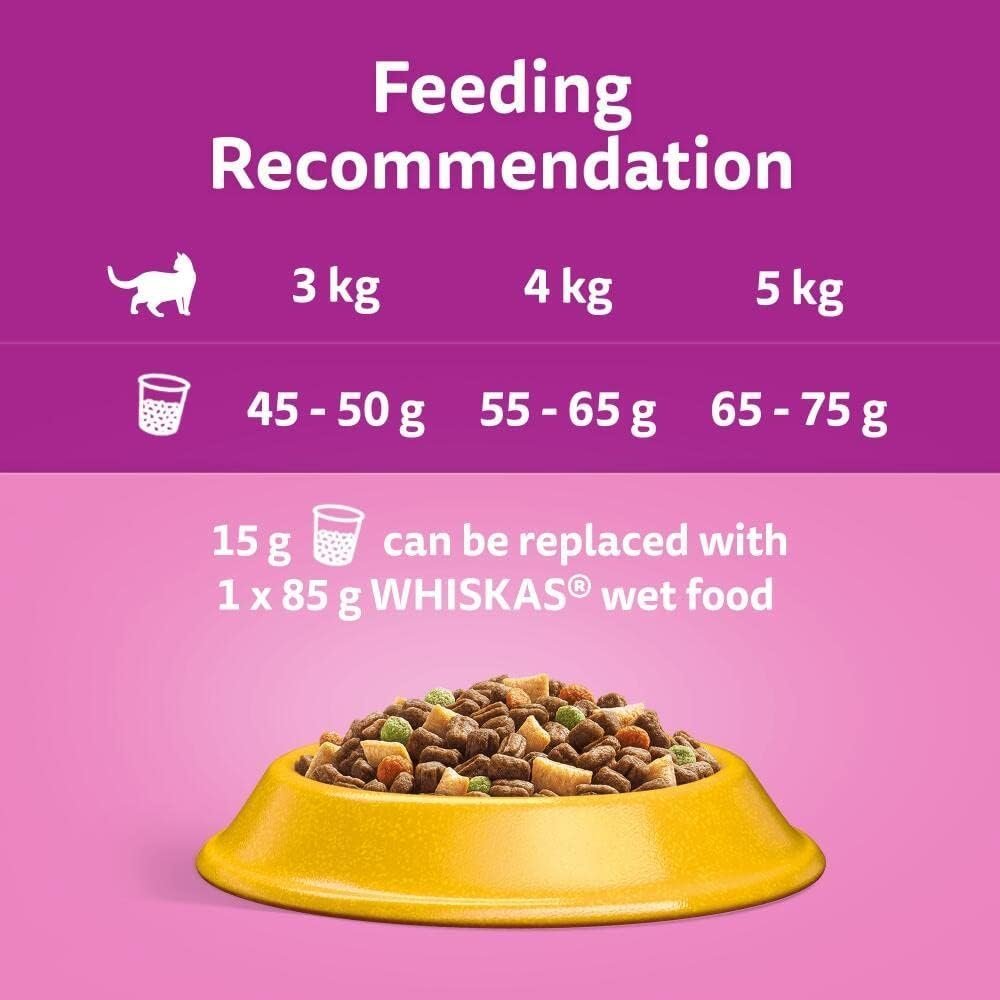 Whiskas 1+ Adult Chicken, Adult Dry Cat Food , 7 kg ( Pack of 1) - Image 4
