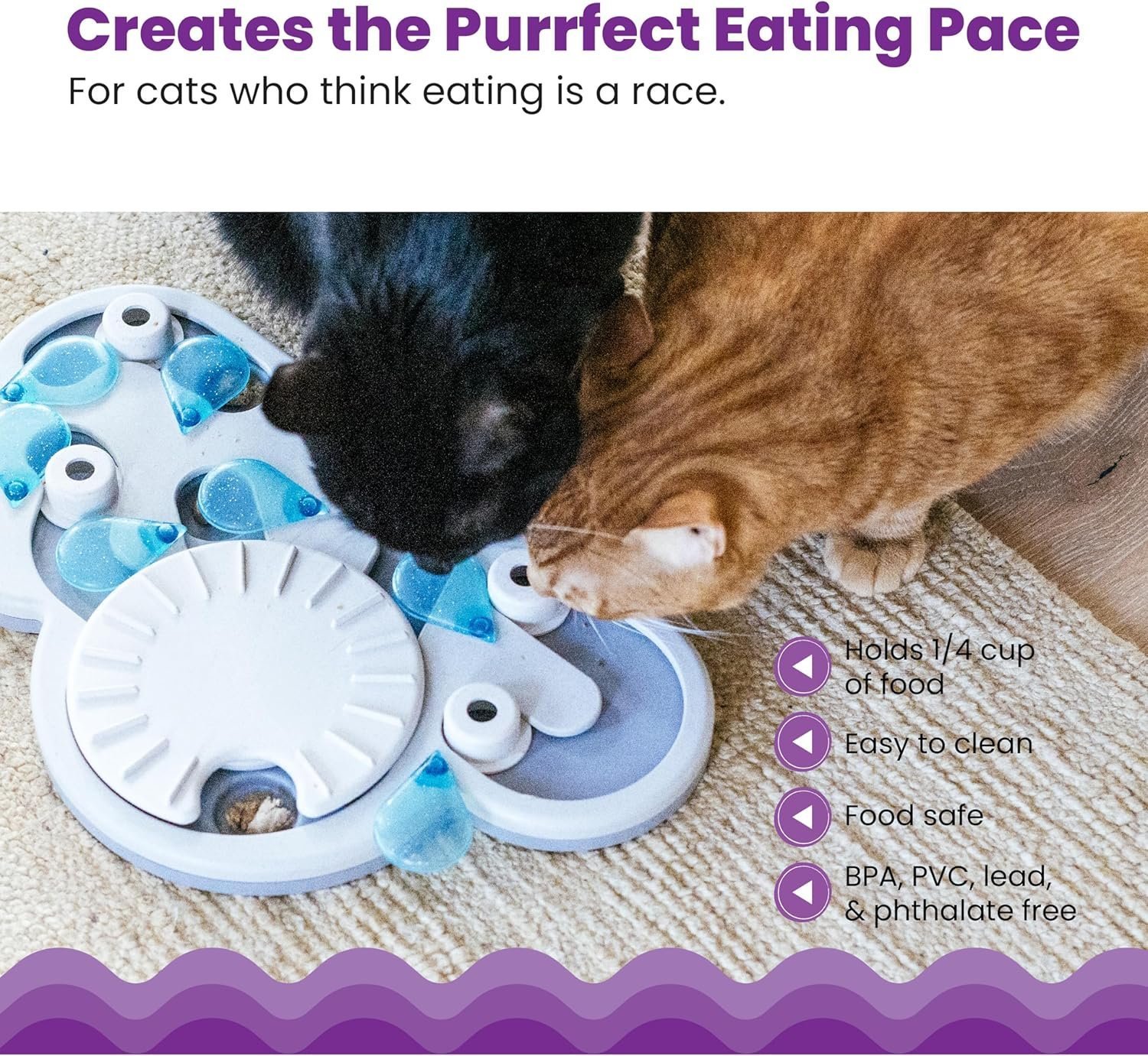 Nina Ottosson by Catstages Rainy Day Puzzle & Play - Interactive Cat Treat Puzzle - Image 4