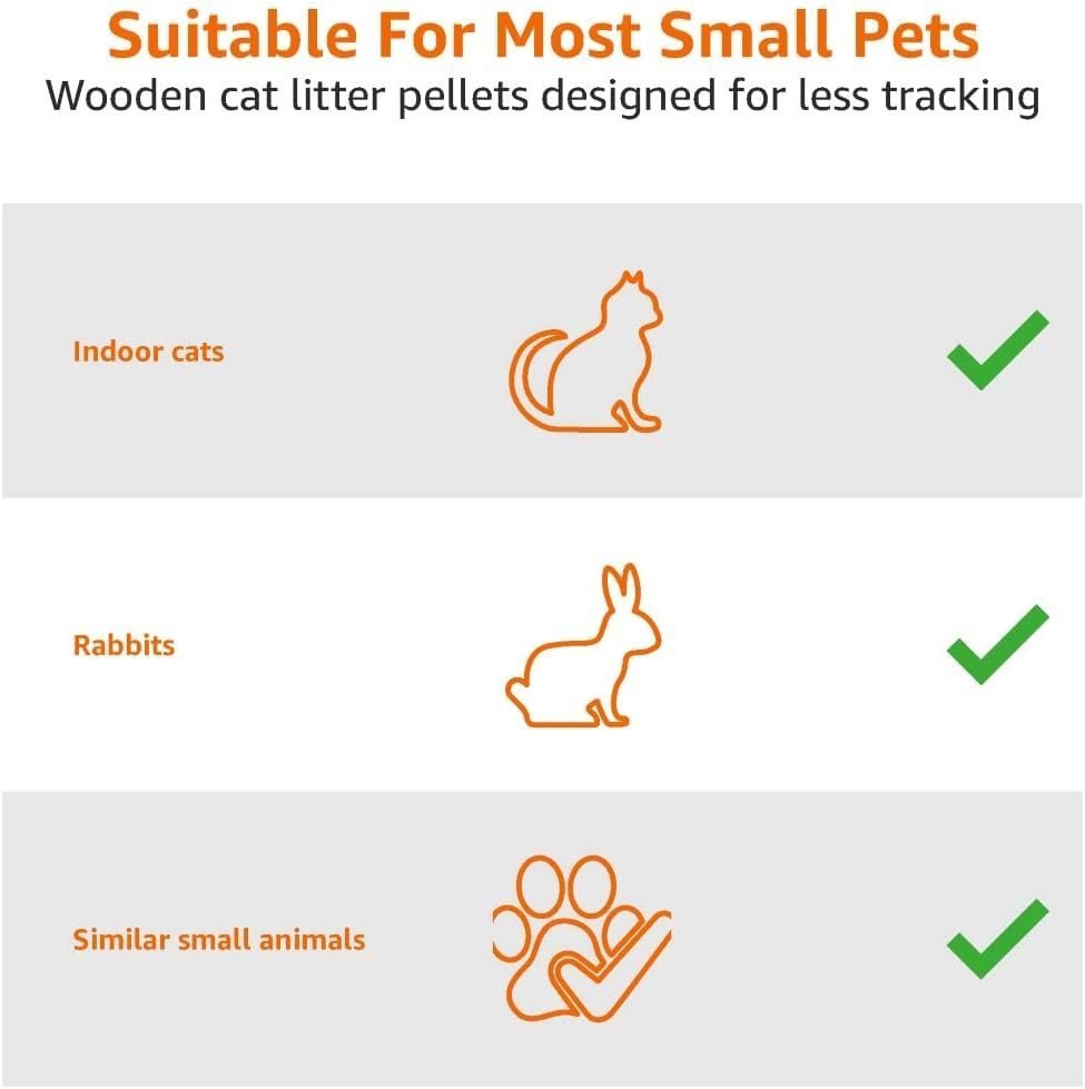 by Amazon Cat Litter Wood Pellets Highly Absorbent, Unscented, 30 l (Pack of 1) - Image 2