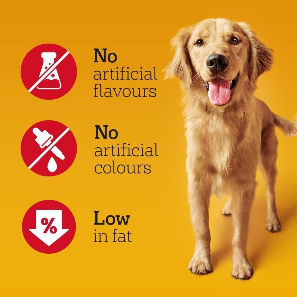 Pedigree Tasty Minis 8 x 140 g Bags, Dog Training Treats, Cheesy Nibbles with Cheese and Beef Flavouring - Image 3