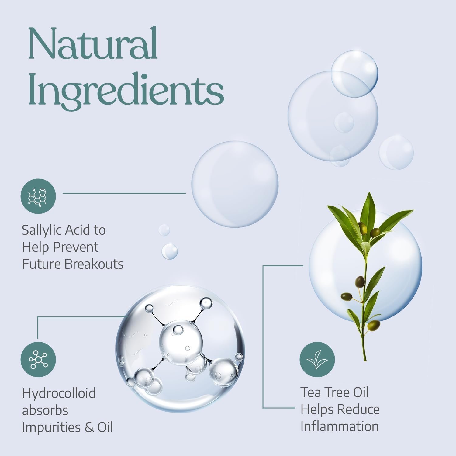 Pimple Patches by Minify - 72 Hydrocolloid Acne Spot Treatment Patches with Salicylic Acid & Tea Tree Oil, Fast Blemish and Spot Treatment - Image 3