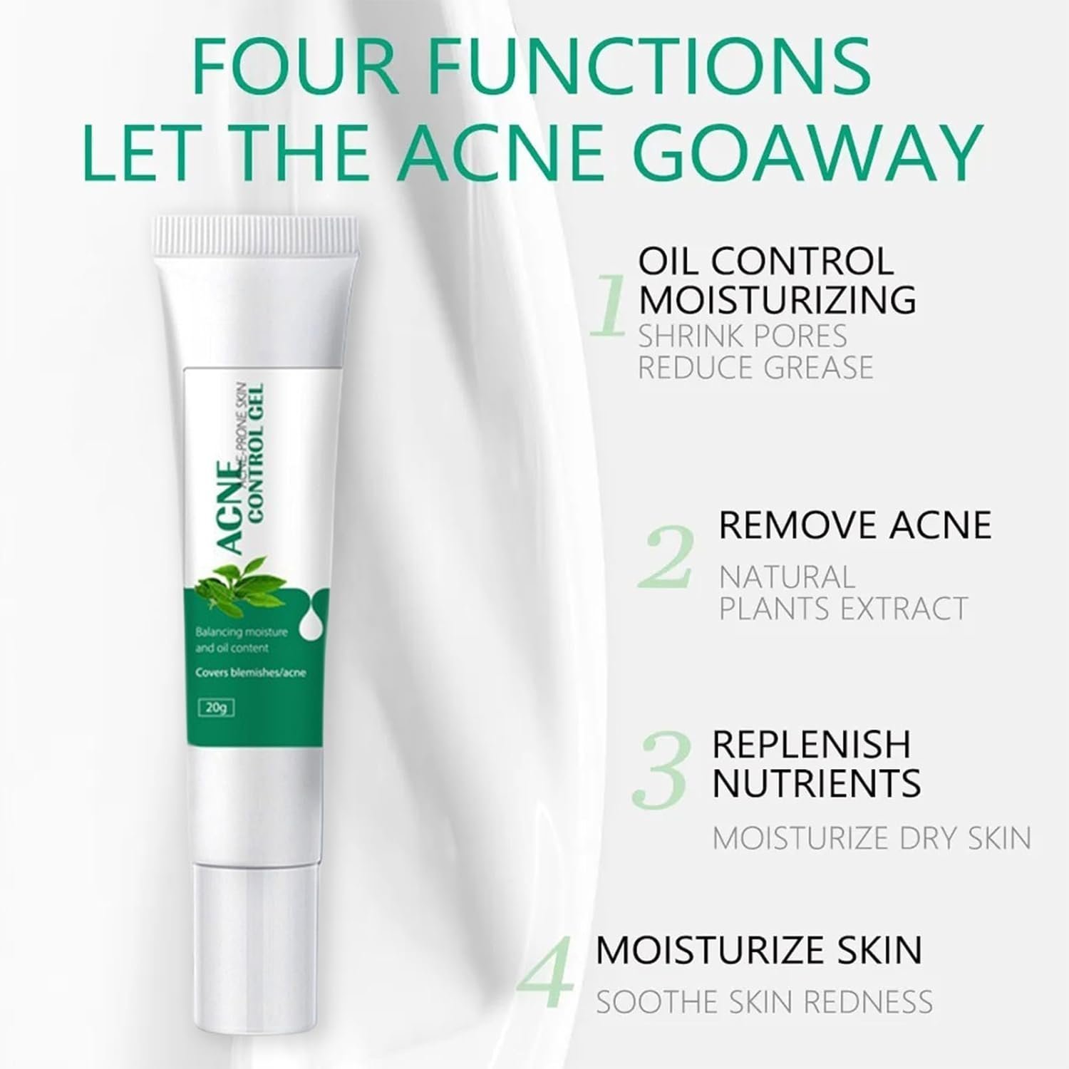 Anti Acne Face Cream, Tea Tree Face Ance Gel, Spot Cream for Acne Treatment and Spot Treatment Shrink Pores, Acne Scars Recovery - Image 7