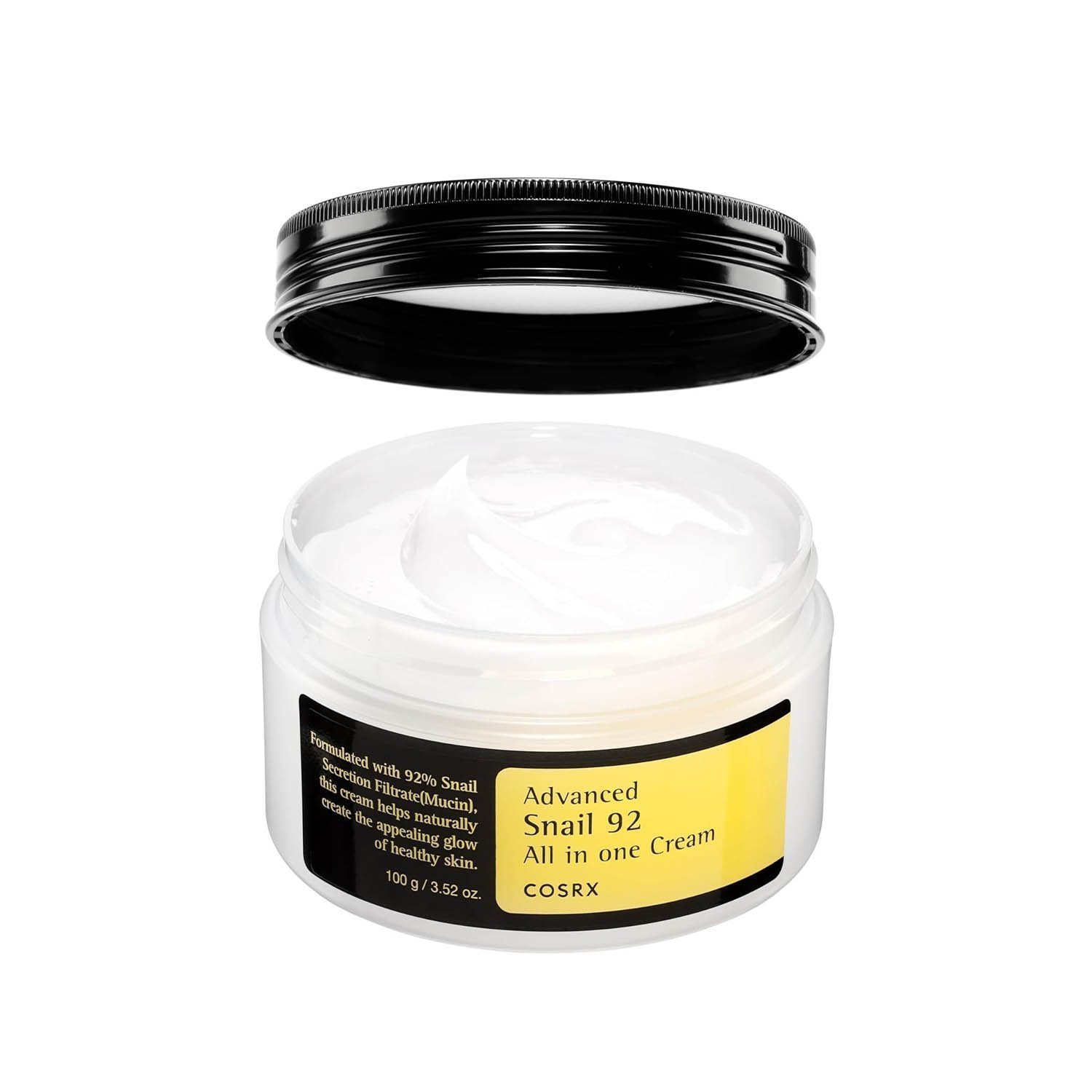 COSRX Advanced Snail 92 All in one Cream - Acne-prone, Sensitive Skin, Korean Skincare (3.53oz/100g)