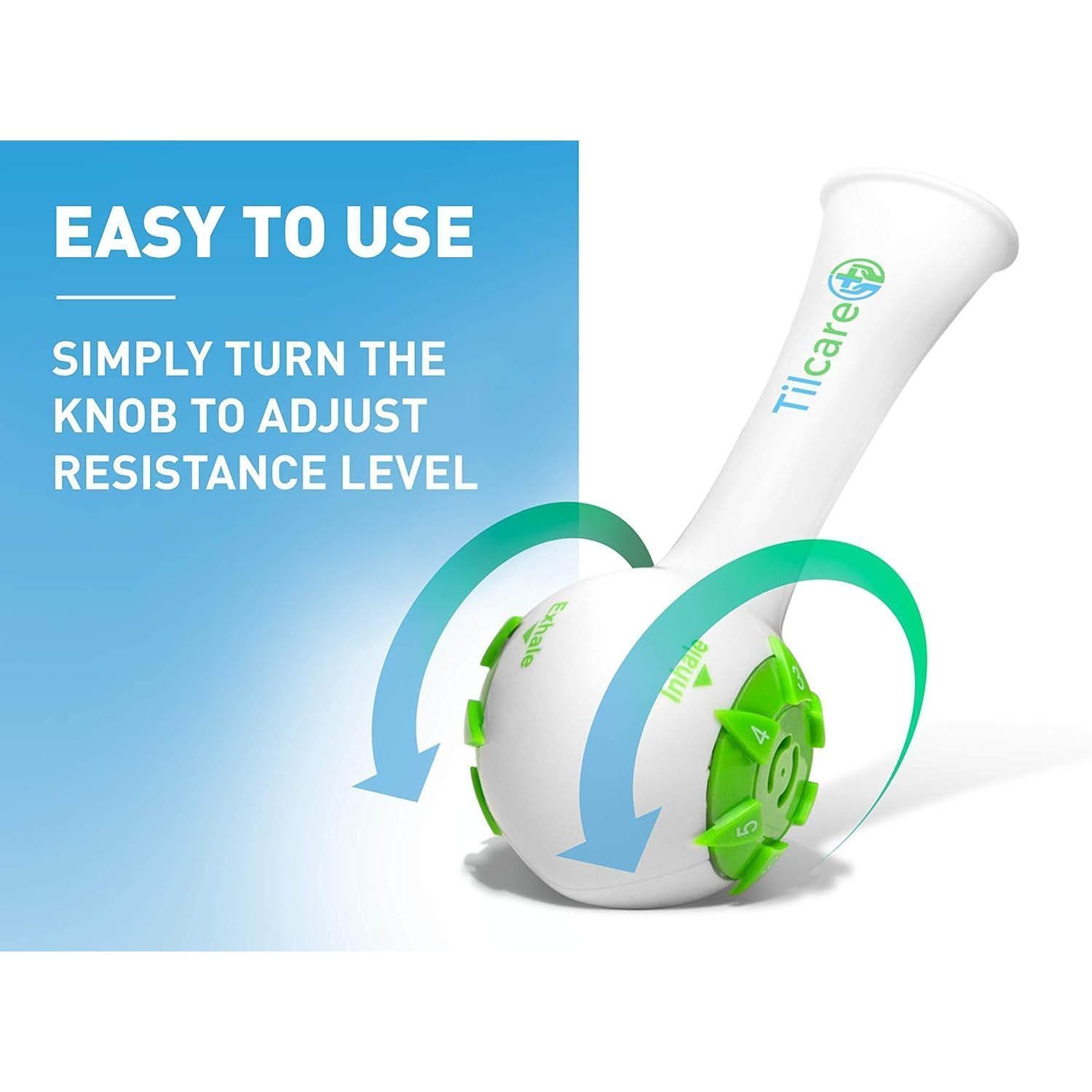 Inspiratory Expiratory Muscle Trainer by Tilcare - That is Great Drug-Free Therapy for Asthma, CHF, Dysphagia - Image 3