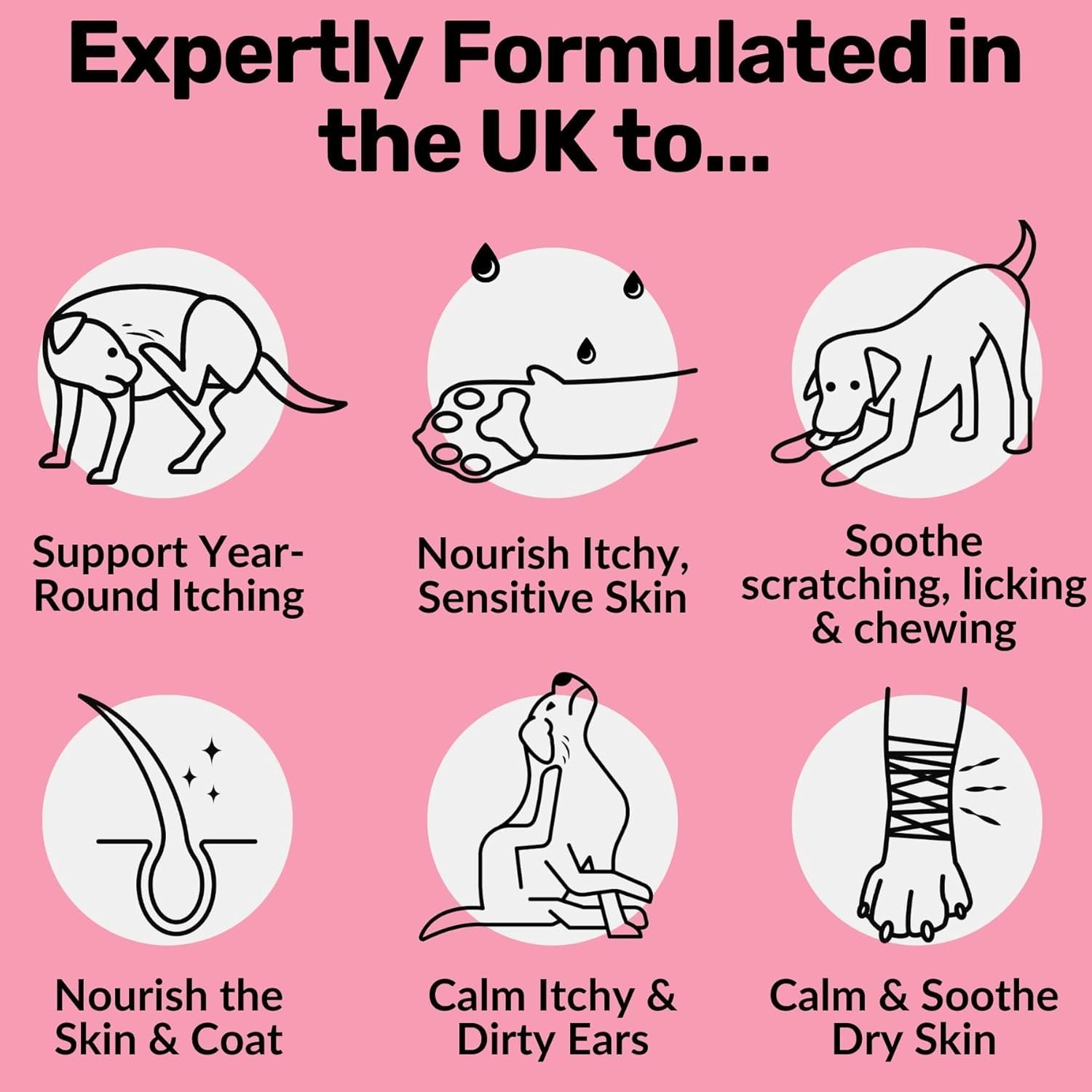 NutriPaw All-Itch Immunity Treats For Dogs - Perfect for Small, Medium & Large Dogs - Supports Seasonal Itching - Image 3