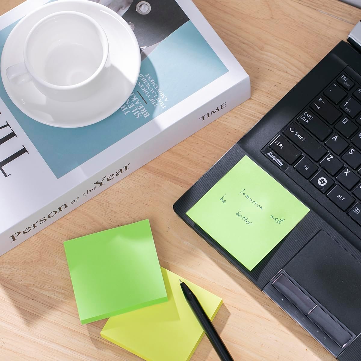 Wowivy 24 Pads - 3 in x 3 in Sticky Notes, 8 Colors Post Self Stick Notes Pads - 82 Sheets/pad - Image 5