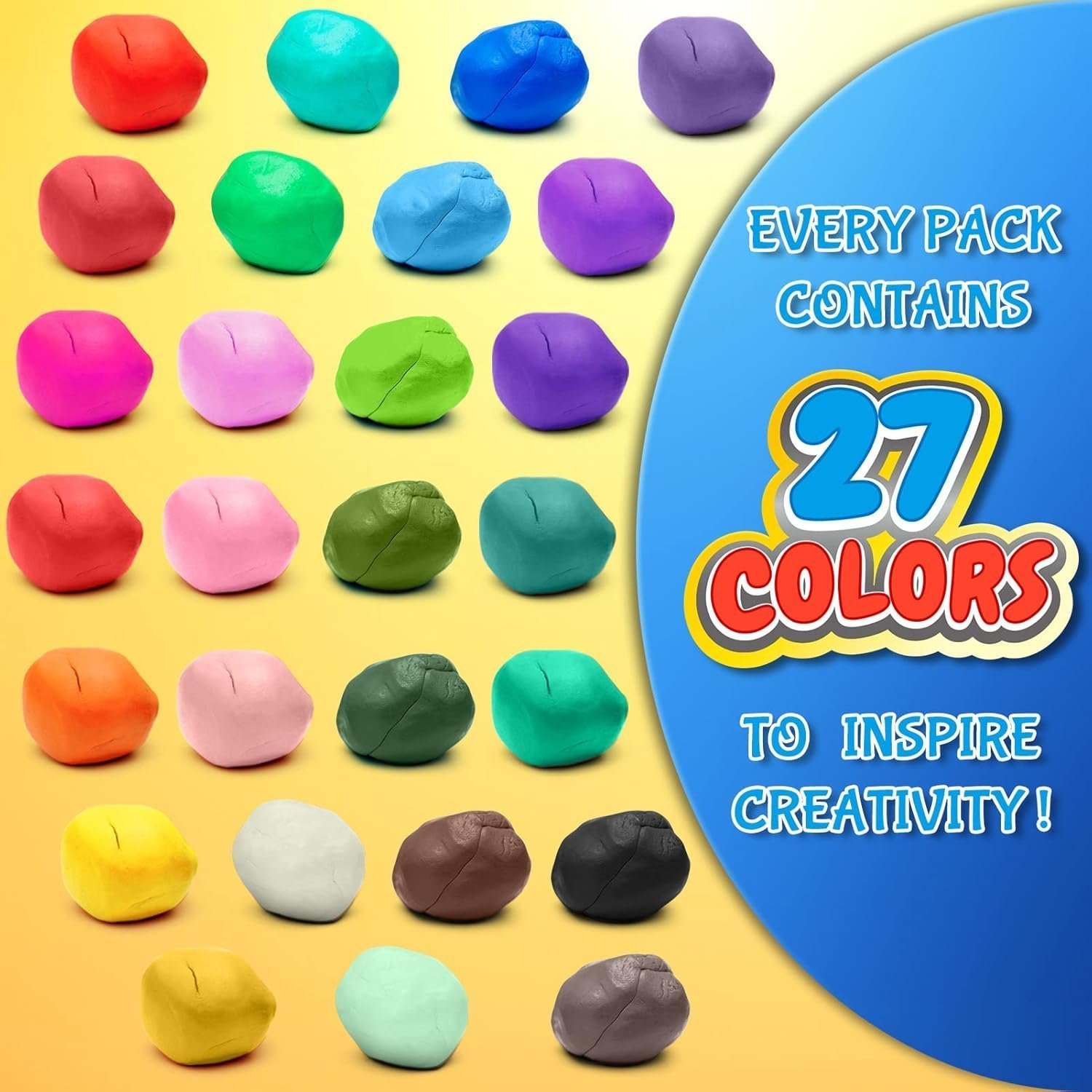 Air Dry Clay 27 Colors, Modelling Clay for Kids, DIY Molding Magic Clay for with Tools, Soft & Ultra Light, Toys Gifts for Age 3 4 5 6 7 8+ Years Old Boys Girls Kids - Image 4
