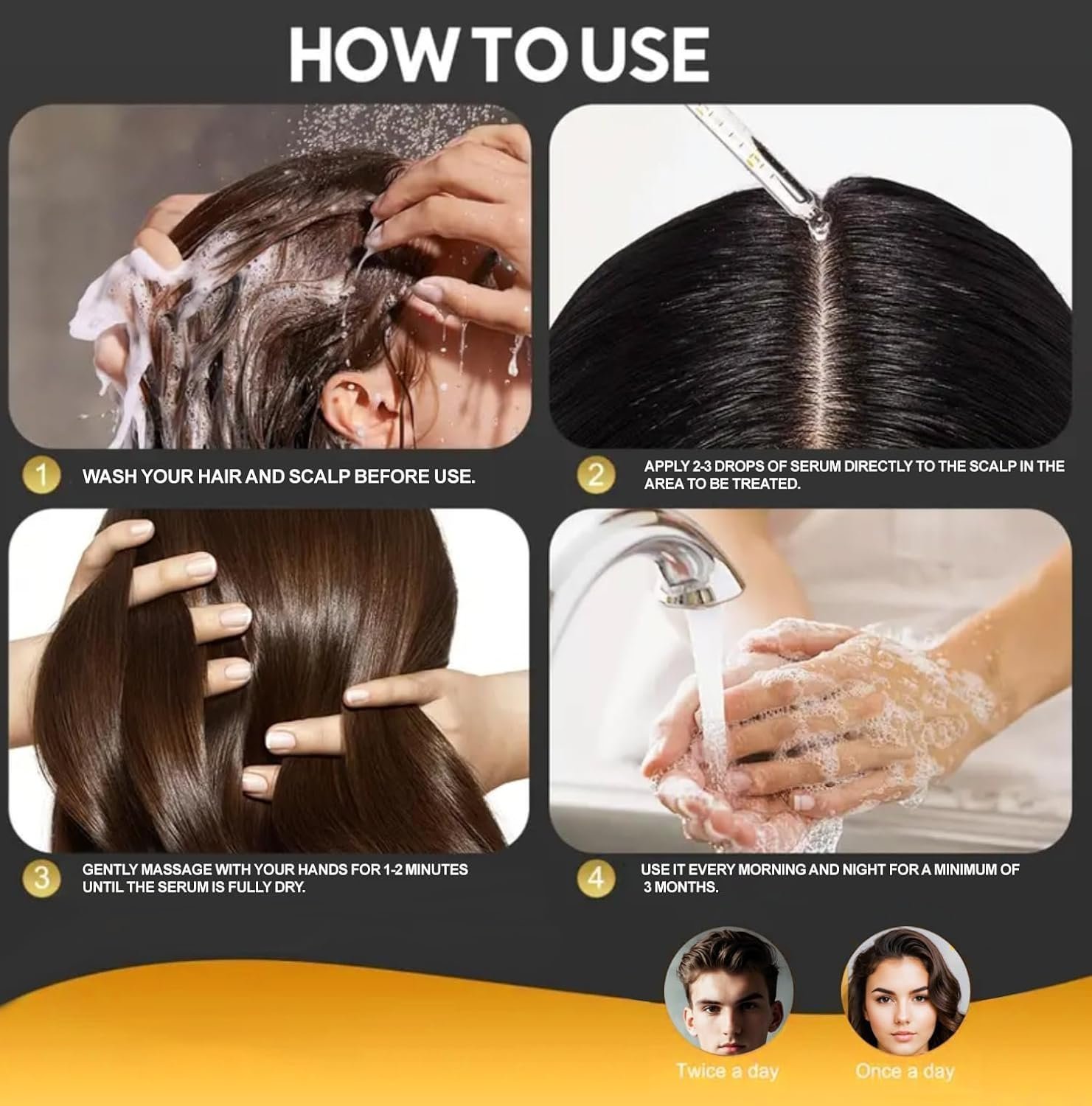 5% Minoxidil + Biotin Hair Serum, Reduces Hair Loss, Nourishes Hair and Scalp, Encourages Hair Growth - Image 3