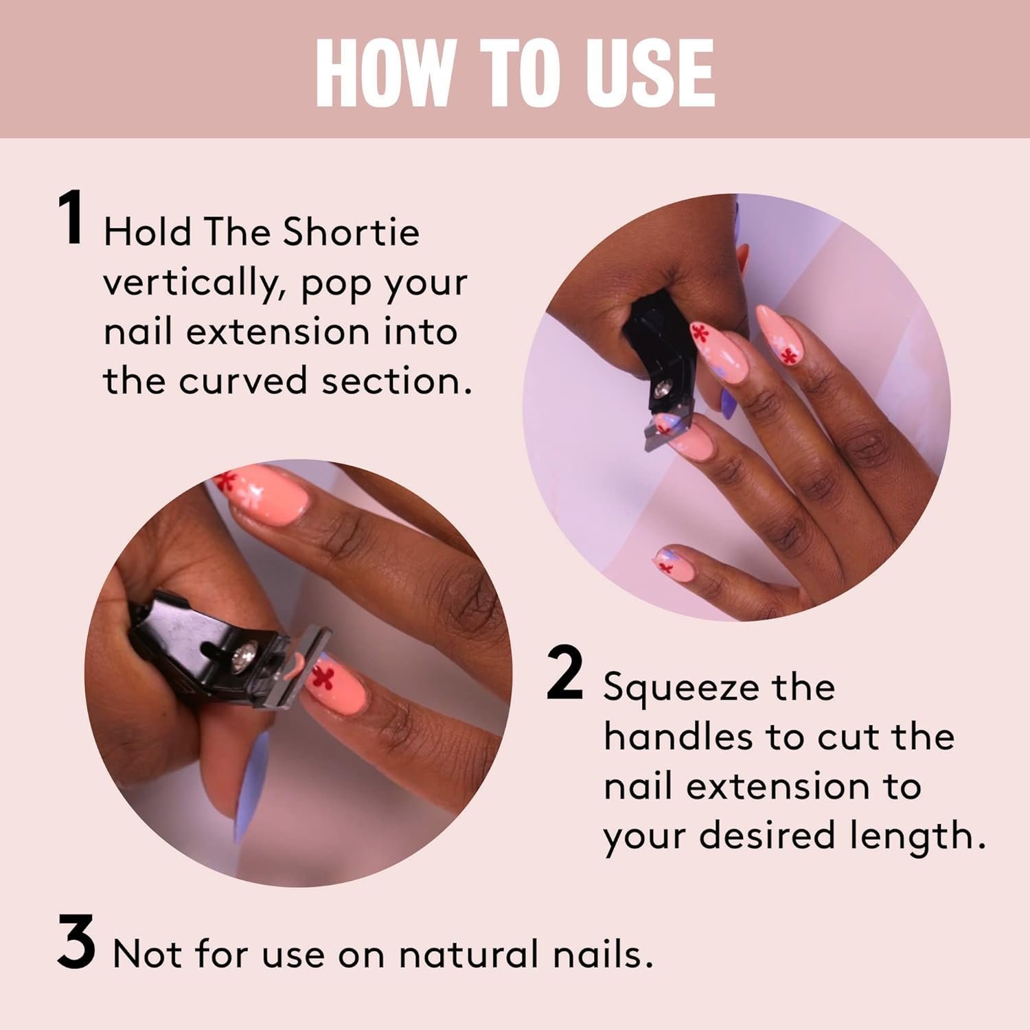 Mylee The Shortie Nail Extension Clipper - Precise & Durable Nail Tip Cutter, Manicure Tool for Perfect Prep, Professional Extension Clipper, for Acrylic Extensions, False Nails and Tips - Image 5