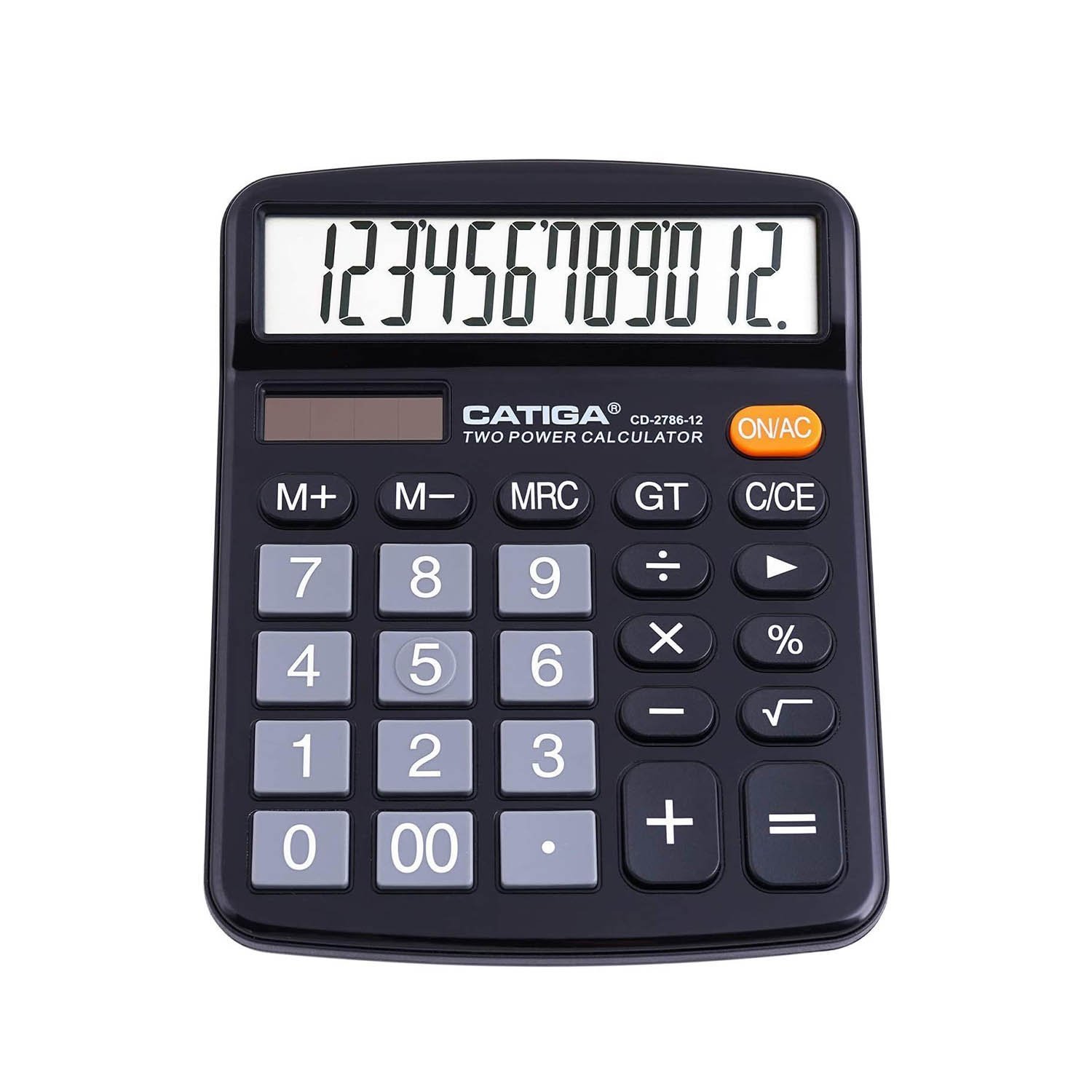 12 Digit Desktop Calculator with Large LCD Display and Sensitive Button, CD-2786