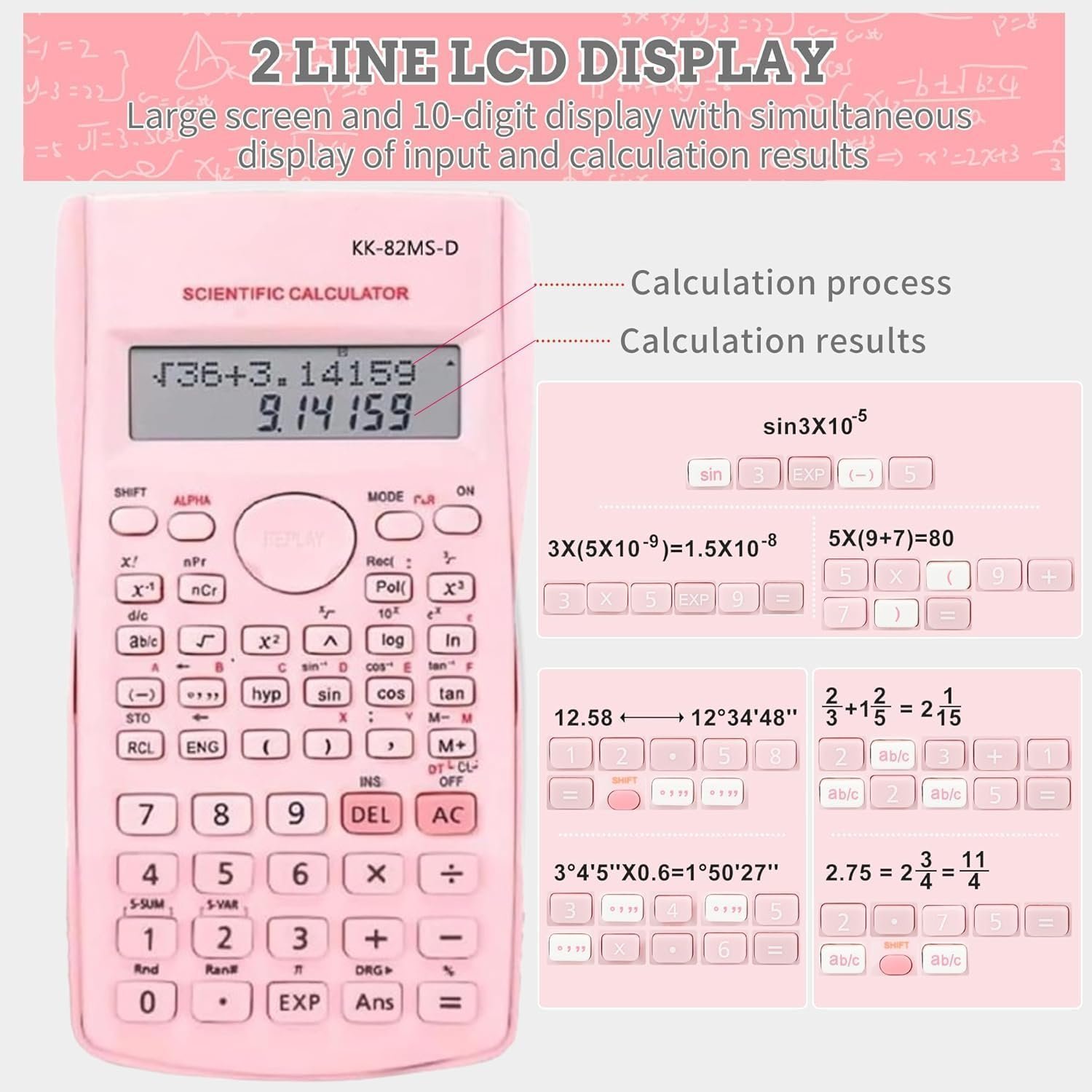 Scientific Calculators with A 20CM Straight Ruler, two Set Squares and an 180° Protractor and one geometric compass - Image 5