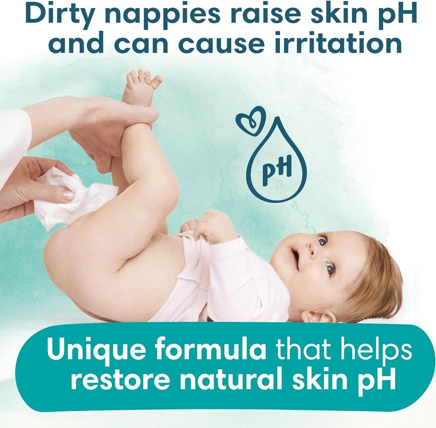 Pampers Harmonie New Baby Wipes 9 Packs of 46 Wipes = 414 Baby Wet Wipes, Help Restore Natural Skin pH - Image 2
