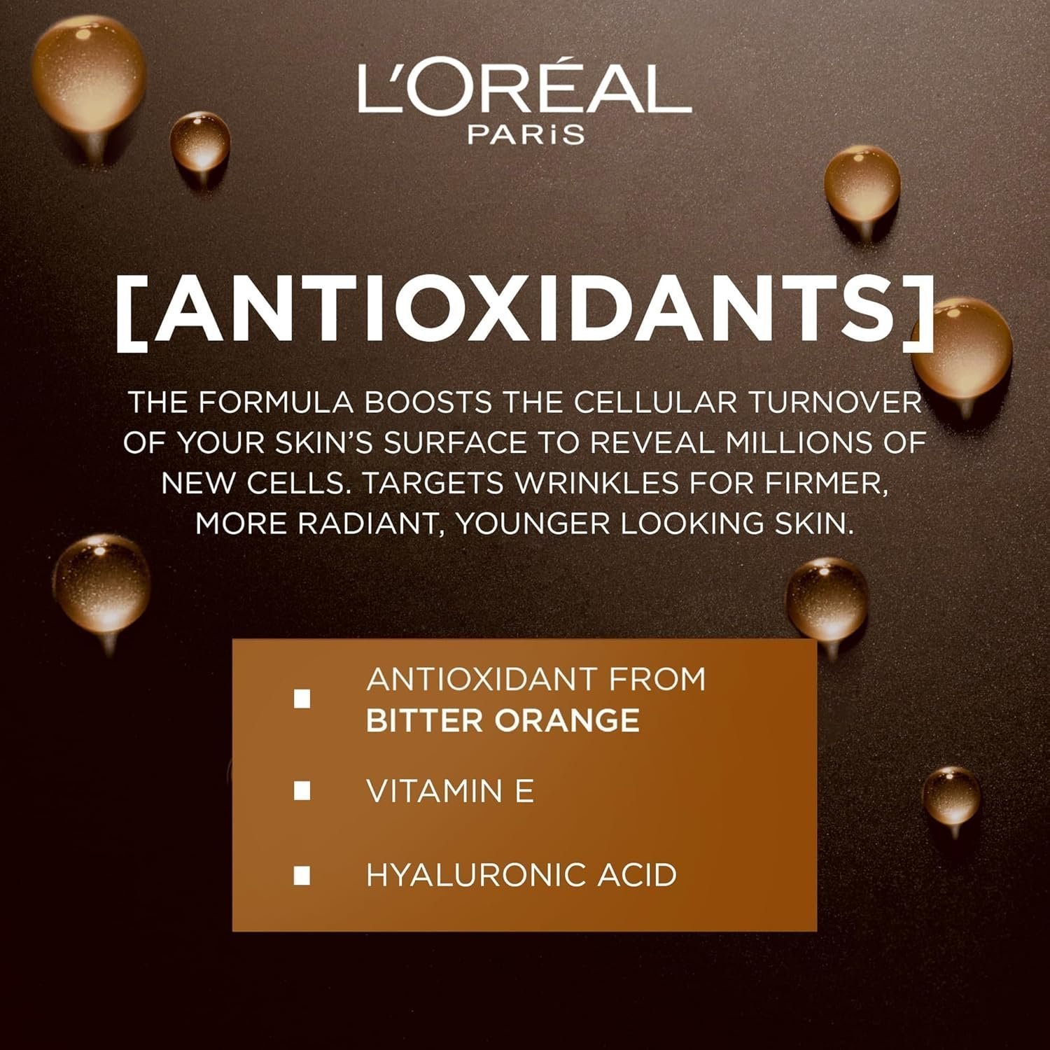 L'Oreal Paris Midnight Serum Cell Renew, Age Perfect Anti-Oxidant Recovery Complex Night Serum For Anti- Wrinkle, Firmness And Radiance, 30ml - Image 3