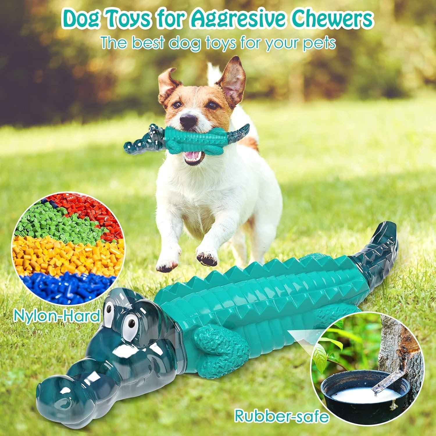 Aleath Indestructible Dog Chew Toys: Dog Toy for Large Medium Breed Dog - Dog Toys for Aggressive Chewers - Image 2