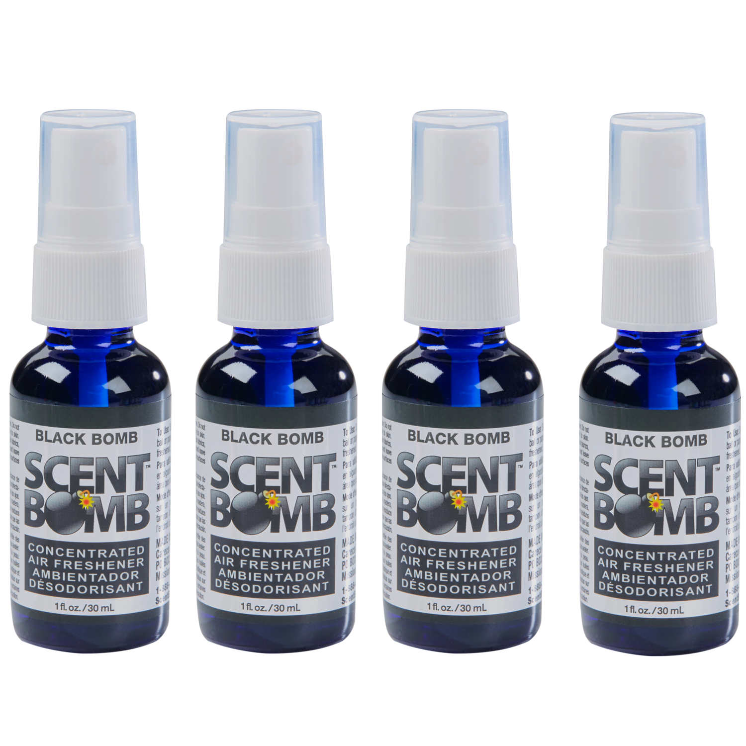 SCENT BOMB BLACK BOMB BOTTLE 4PK